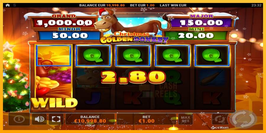 Golden Donkey Christmas macchina da gioco per soldi, immagine 3