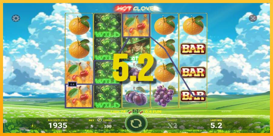 Hot Clover macchina da gioco per soldi, immagine 2