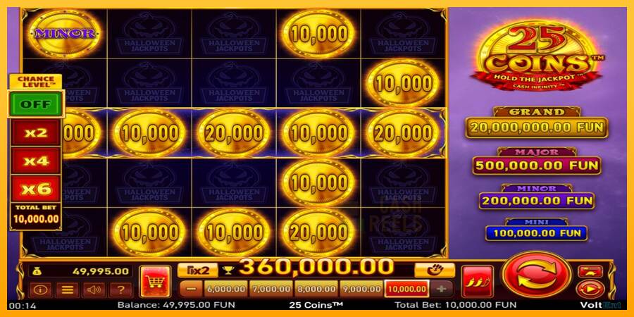 25 Coins Halloween Jackpots macchina da gioco per soldi, immagine 3