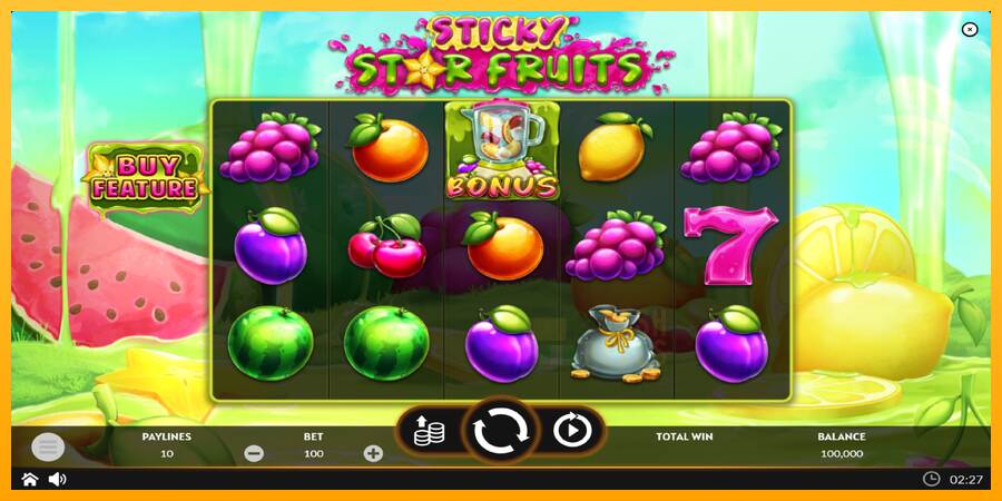 Sticky Star Fruits macchina da gioco per soldi, immagine 2