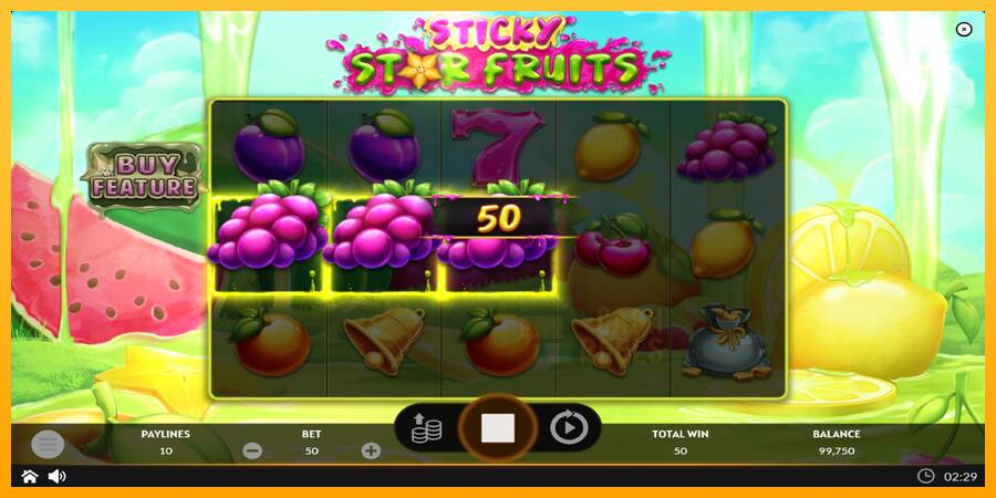 Sticky Star Fruits macchina da gioco per soldi, immagine 3