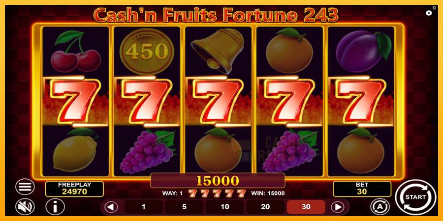 Cashn Fruits Fortune 243 macchina da gioco per soldi, immagine 4