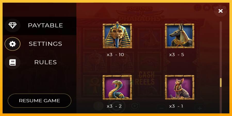 Fortunes of Pharaohs macchina da gioco per soldi, immagine 6