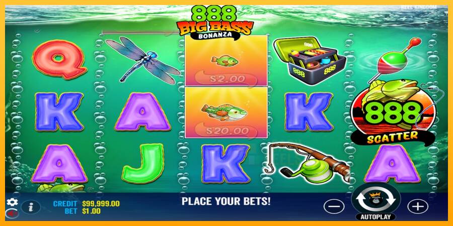 888 Big Bass Bonanza macchina da gioco per soldi, immagine 2