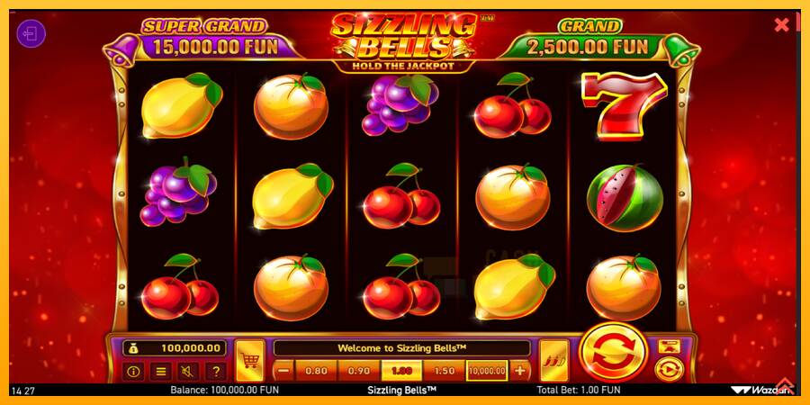 Sizzling Bells macchina da gioco per soldi, immagine 2