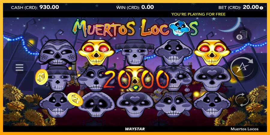 Muertos Locos macchina da gioco per soldi, immagine 2