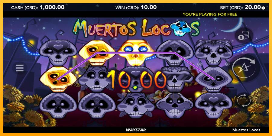 Muertos Locos macchina da gioco per soldi, immagine 4