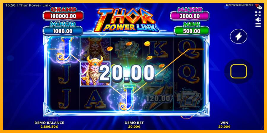 Thor Power Link macchina da gioco per soldi, immagine 5