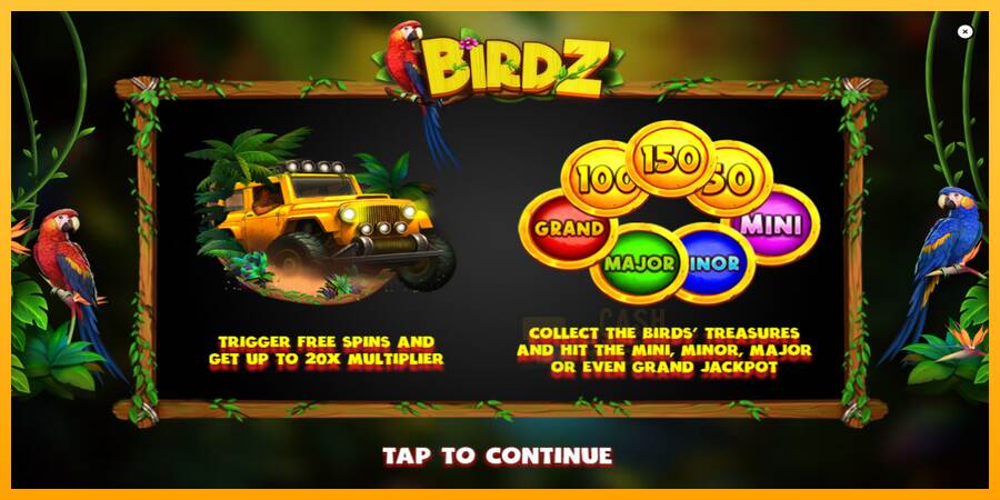 BIRDZ macchina da gioco per soldi, immagine 1