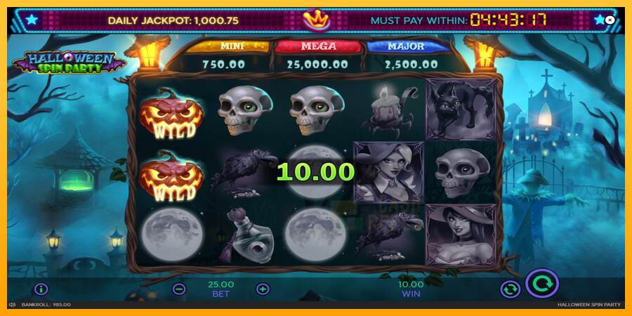 Halloween Spin Party macchina da gioco per soldi, immagine 4