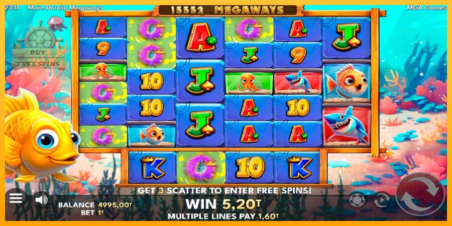 Mare Dorato Megaways macchina da gioco per soldi, immagine 2