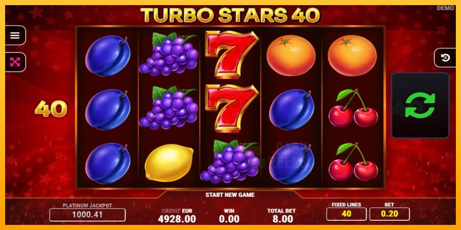 Turbo Stars 40 macchina da gioco per soldi, immagine 2