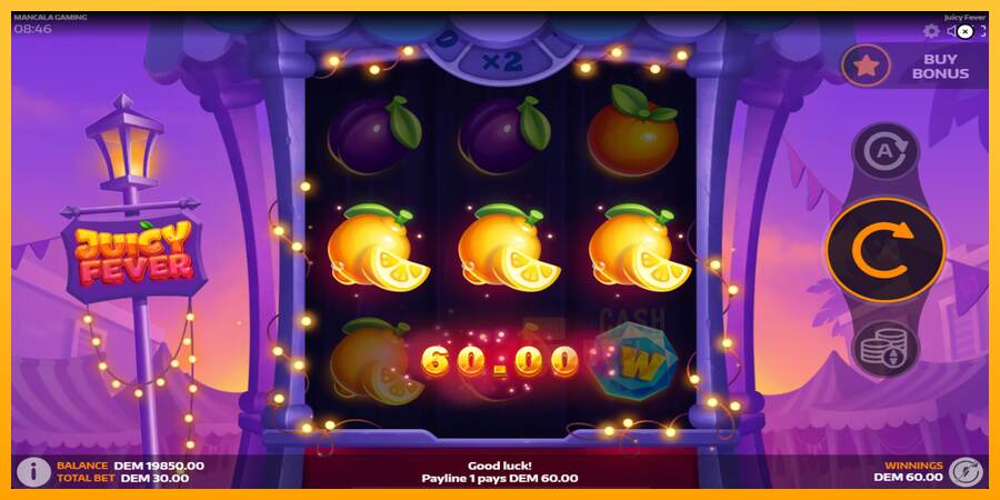 Juicy Fever macchina da gioco per soldi, immagine 3