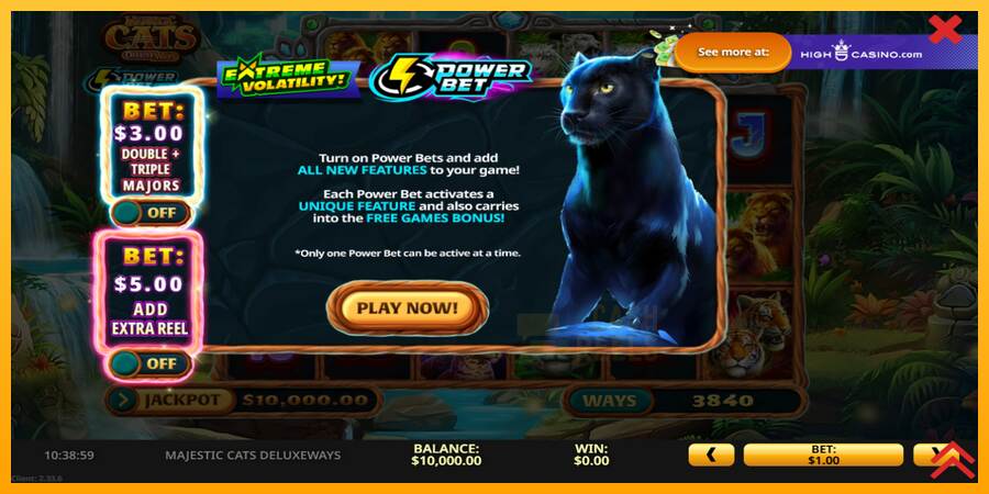 Majestic Cats DeluxeWays macchina da gioco per soldi, immagine 2