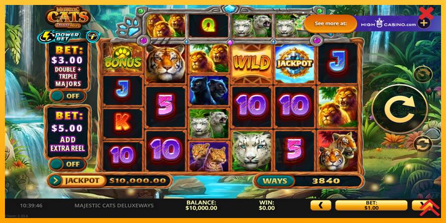 Majestic Cats DeluxeWays macchina da gioco per soldi, immagine 3