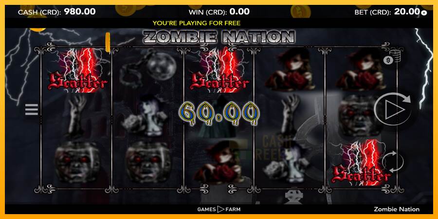 Zombie Nation macchina da gioco per soldi, immagine 2