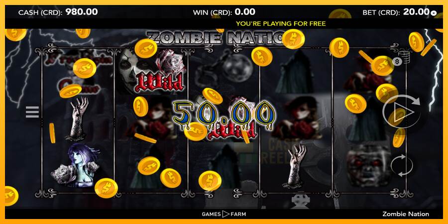 Zombie Nation macchina da gioco per soldi, immagine 4