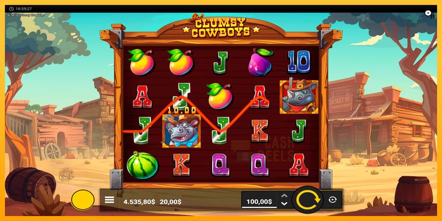 Clumsy Cowboys macchina da gioco per soldi, immagine 7