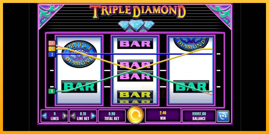 Triple Diamond macchina da gioco per soldi, immagine 3