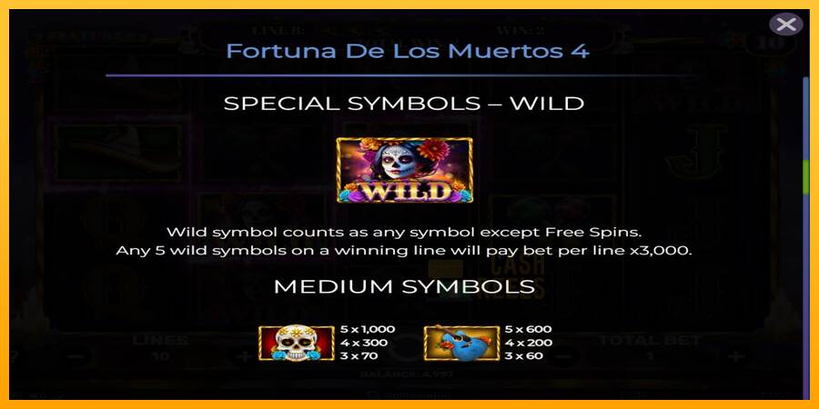 Fortuna De Los Muertos 4 macchina da gioco per soldi, immagine 6