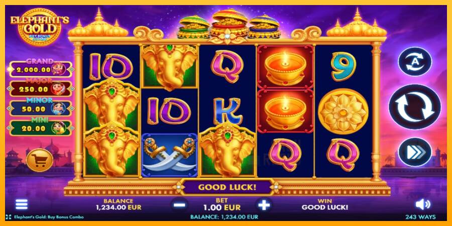 Elephants Gold Buy Bonus Combo macchina da gioco per soldi, immagine 1