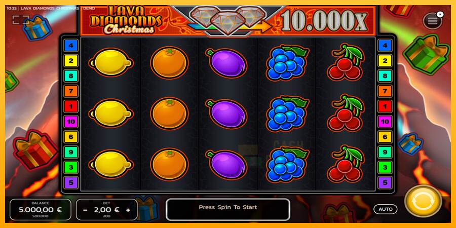 Lava Diamonds Christmas macchina da gioco per soldi, immagine 2