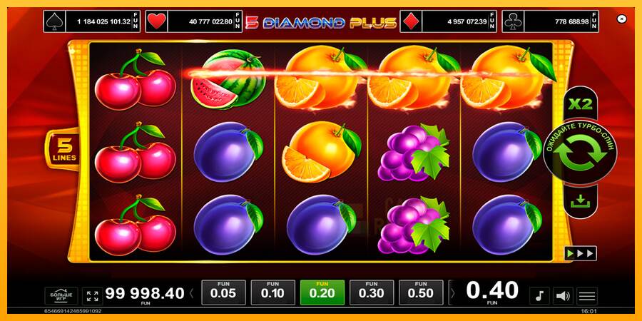 5 Diamond Plus macchina da gioco per soldi, immagine 2