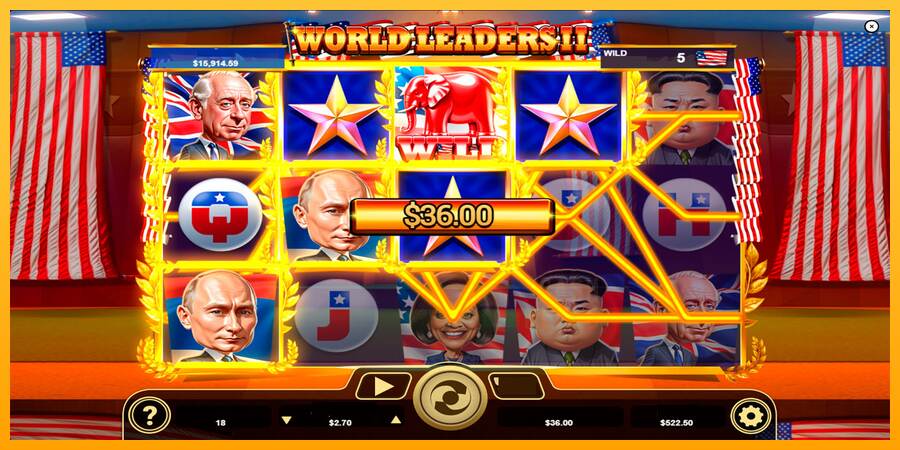 World Leaders II macchina da gioco per soldi, immagine 2