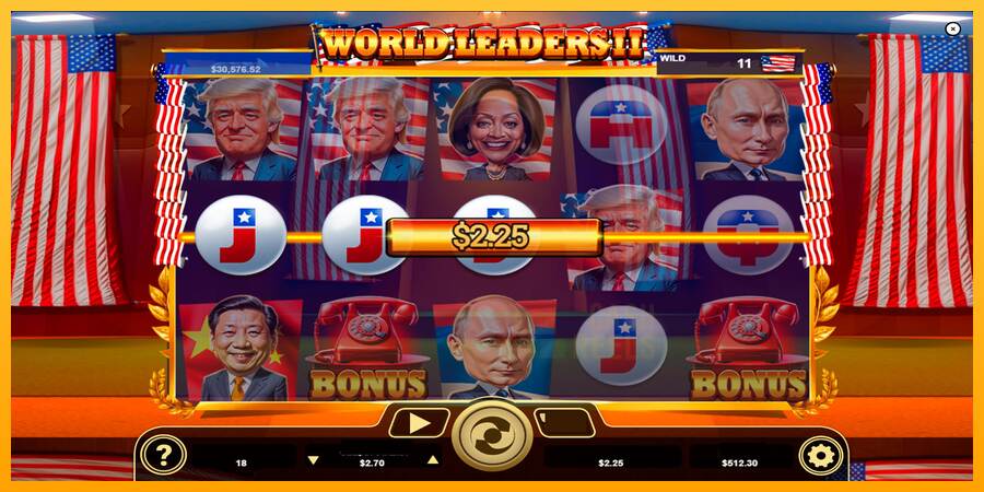 World Leaders II macchina da gioco per soldi, immagine 5