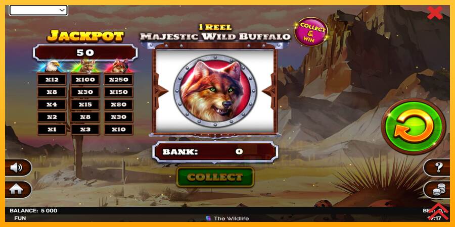 1 Reel Majestic Wild Buffalo macchina da gioco per soldi, immagine 2