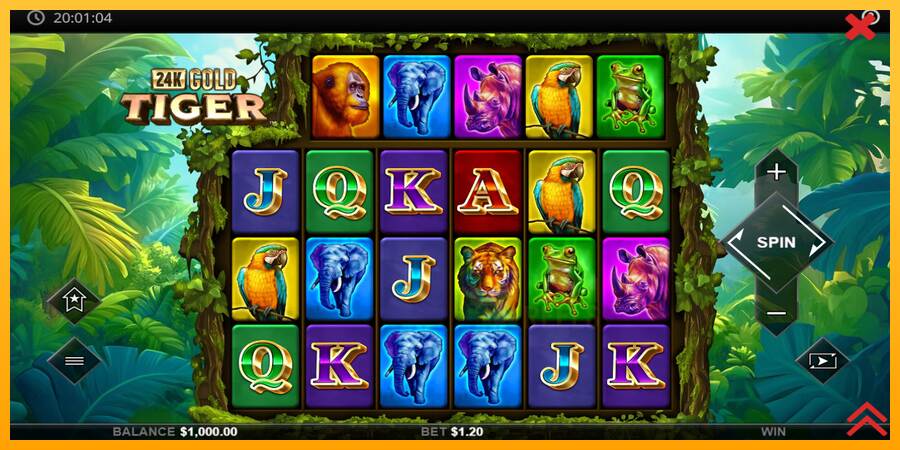 24K Gold Tiger macchina da gioco per soldi, immagine 2