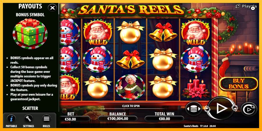 Santas Reels macchina da gioco per soldi, immagine 5