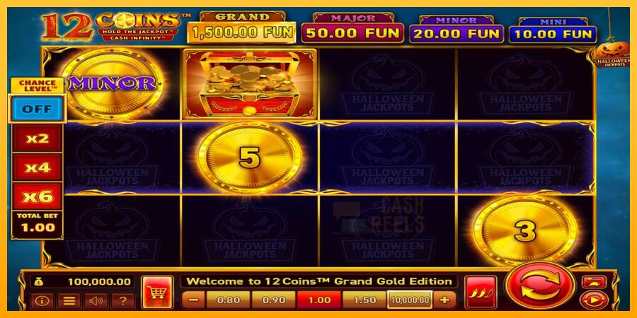 12 Coins Grand Gold Edition Halloween Jackpots macchina da gioco per soldi, immagine 1