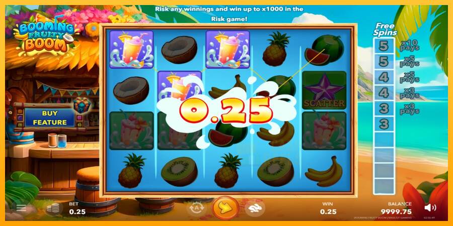 Booming Fruity Boom macchina da gioco per soldi, immagine 3