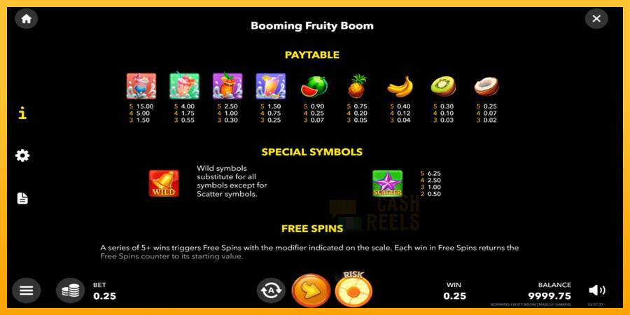 Booming Fruity Boom macchina da gioco per soldi, immagine 5