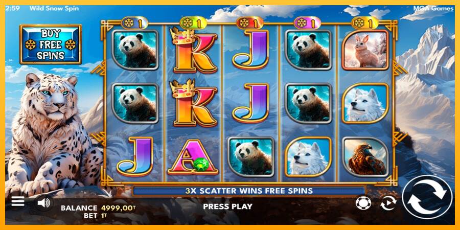 Wild Snow Spin macchina da gioco per soldi, immagine 2