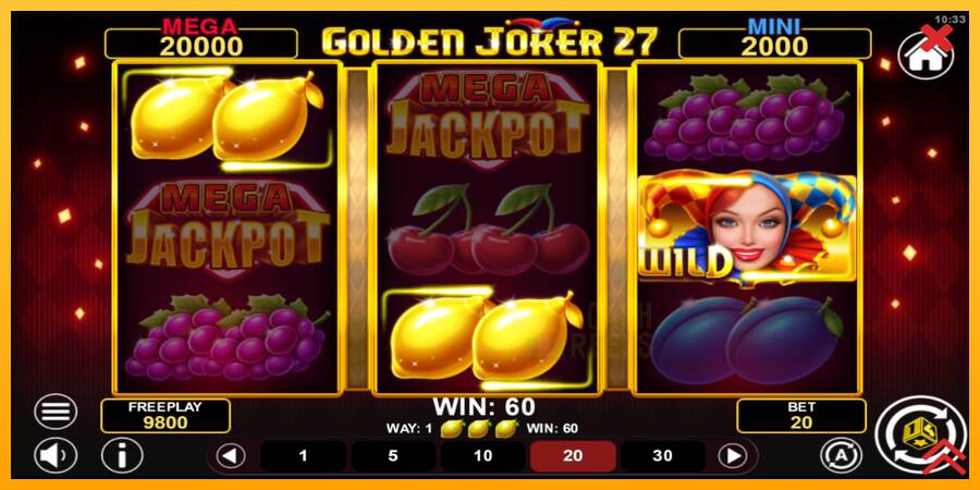 Golden Joker 27 Hold & Win macchina da gioco per soldi, immagine 3