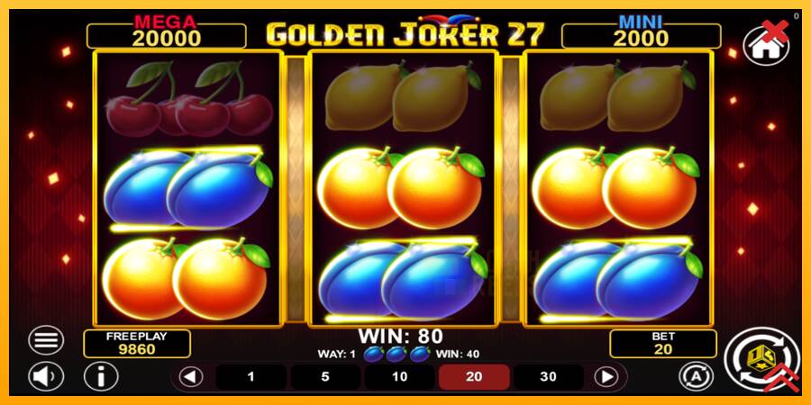 Golden Joker 27 Hold & Win macchina da gioco per soldi, immagine 4