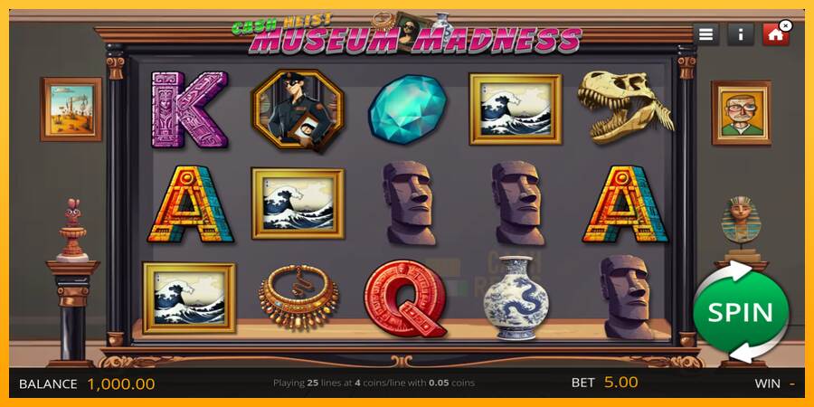 Cash Heist Museum Madness macchina da gioco per soldi, immagine 1