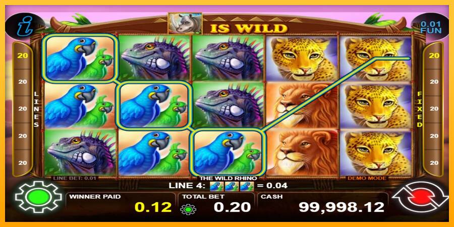 The Wild Rhino macchina da gioco per soldi, immagine 3