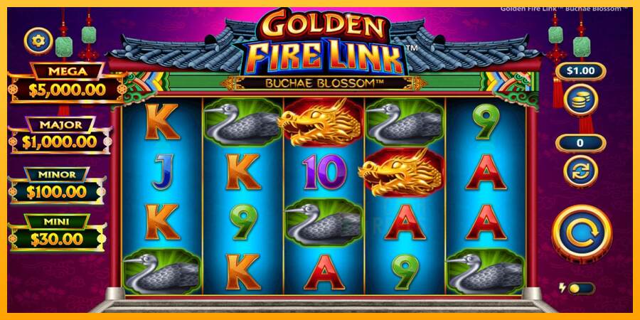 Golden Fire Link Buchae Blossom macchina da gioco per soldi, immagine 1