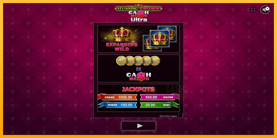 Stunning Crown Cash Mesh Ultra macchina da gioco per soldi, immagine 1