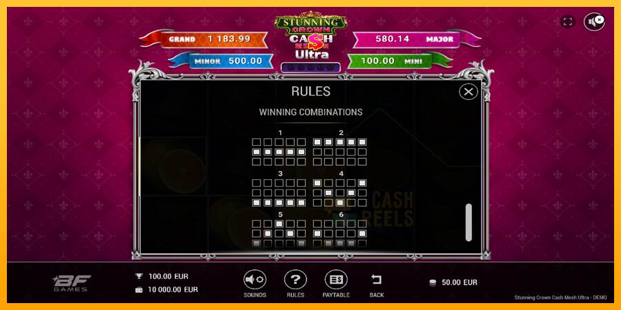 Stunning Crown Cash Mesh Ultra macchina da gioco per soldi, immagine 7