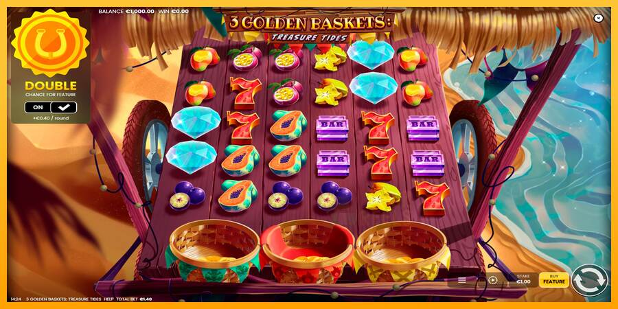 3 Golden Baskets: Treasure Tides macchina da gioco per soldi, immagine 1