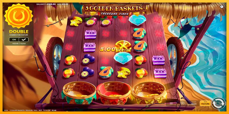 3 Golden Baskets: Treasure Tides macchina da gioco per soldi, immagine 2