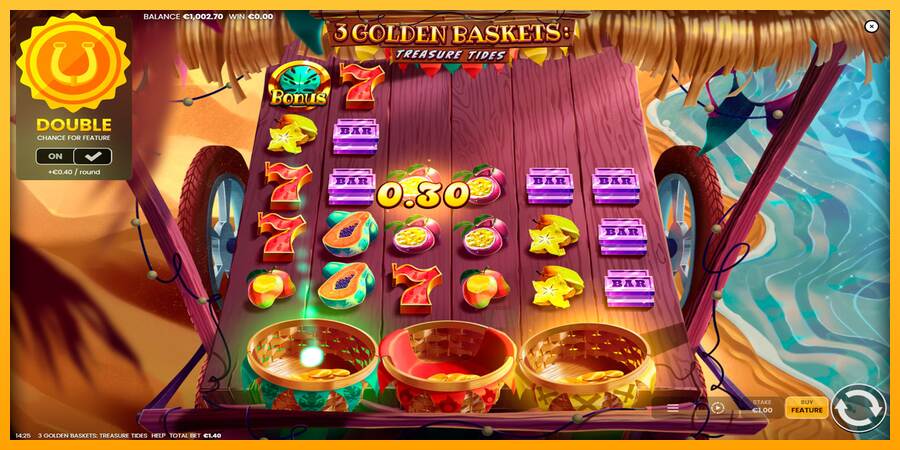 3 Golden Baskets: Treasure Tides macchina da gioco per soldi, immagine 3