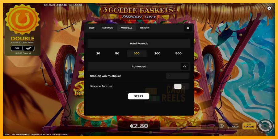 3 Golden Baskets: Treasure Tides macchina da gioco per soldi, immagine 6