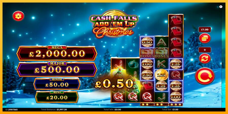 Cash Falls: Add Em Up Christmas macchina da gioco per soldi, immagine 4