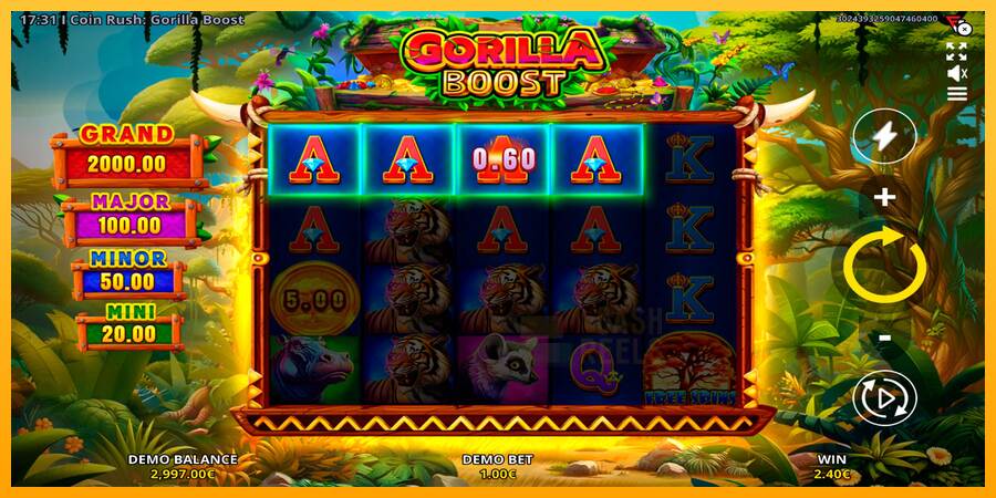 Coin Rush: Gorilla Boost macchina da gioco per soldi, immagine 4