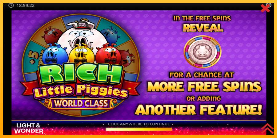 Rich Little Piggies World Class macchina da gioco per soldi, immagine 1